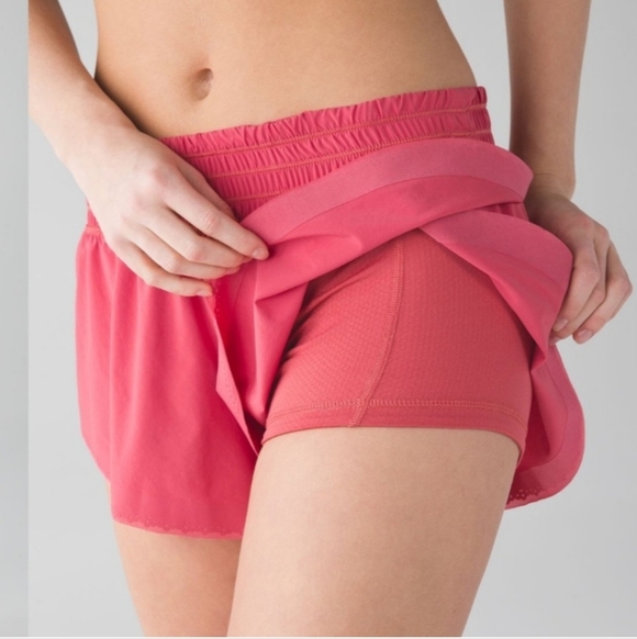 Lululemon Free Spirit Fireside Lined High Rise Active Running Athletic Shorts - Picture 9 of 15